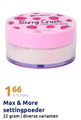 Action Max & More settingpoeder aanbieding