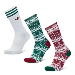 Foot Locker Adidas 3 Pack Crew Sokken Unisex - Wit - Maat 43-45 aanbieding