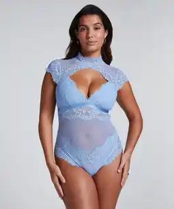 Hunkemoller Hunkemöller Body Daisy Blauw aanbieding