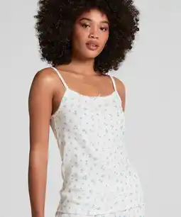 Hunkemoller Hunkemöller Pointelle camitop Wit aanbieding