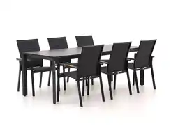 Kees Smit Bellagio Albinea/Sestino 220cm dining tuinset 7-delig stapelbaar aanbieding
