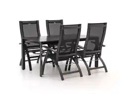 Kees Smit Hartman Primo/Sestino 160cm dining tuinset 5-delig verstelbaar aanbieding