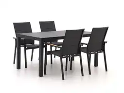 Kees Smit Bellagio Albinea/Menzano 160cm dining tuinset 5-delig stapelbaar aanbieding