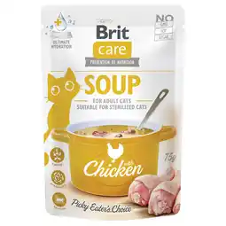 Zooplus 30x75g Brit Care soep voor katten kip hondenvoer nat aanbieding