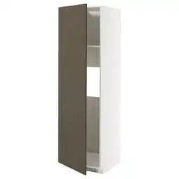 IKEA Metod keukenblok met donkerbruine/beige deur, slank design aanbieding