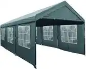 Heuts Partytent 3x6m grijs semi-professioneel PVC 270 gr/m2 - grijs aanbieding