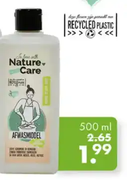 Gezond & Wel Nature Care Afwasmiddel aanbieding