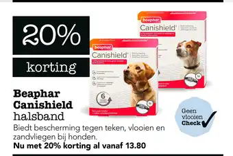 Dierspecialist Beaphar Canishield halsband aanbieding