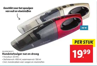 Lidl Handstofzuiger nat en droog aanbieding