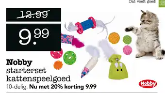 Dierspecialist Nobby starterset kattenspeelgoed aanbieding