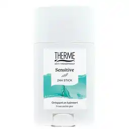 Trekpleister Therme Sensitive 24H Antitranspirant Stick aanbieding