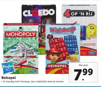 Lidl Hasbro Reisspel aanbieding