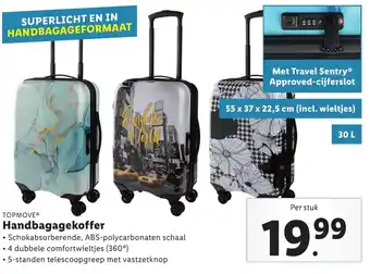 Lidl Topmatras Handbagagekoffer aanbieding