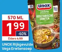 Butlon Unox rijkgevulde vega erwtensoep aanbieding