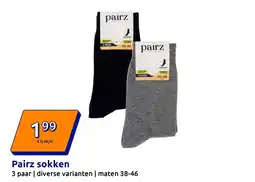 Action Pairz sokken aanbieding