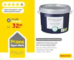 Praxis Perfection muur en plafondverf aanbieding