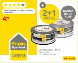 Praxis Sencys ducttape aanbieding