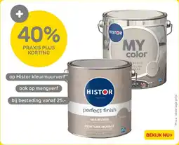 Praxis Histor kleurmuurverf aanbieding