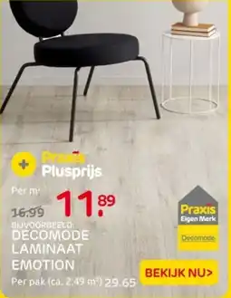 Praxis Decomode laminaat emotion aanbieding