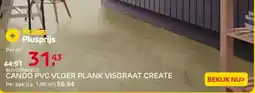 Praxis Cando pvc vloer plank visgraat create aanbieding