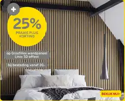 Praxis Grosfillex wandpaneel Linio 3D effect aanbieding