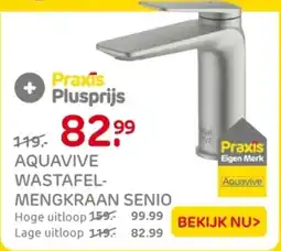 Praxis Aquavive wastafel mengkraan senio aanbieding