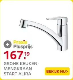 Praxis Grohe keukenmengkraan start alira aanbieding