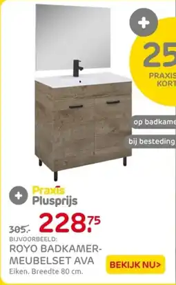 Praxis Royo badkamermeubelset ava aanbieding