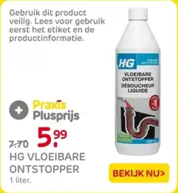 Praxis HG vloeibare ontstopper aanbieding