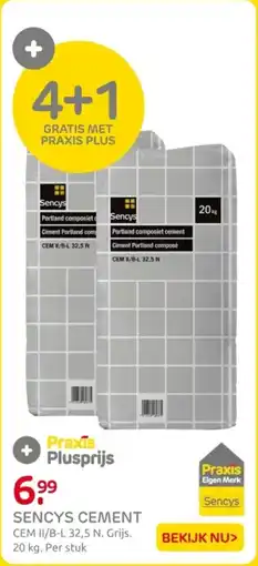 Praxis Sencys cement aanbieding