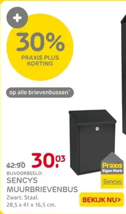 Praxis Sencys muurbrievenbus aanbieding