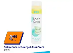 Action Satin Care scheergel Aloë Vera aanbieding