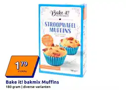 Action Bake it! bakmix Muffins aanbieding