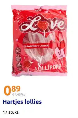 Action Hartjes lollies aanbieding