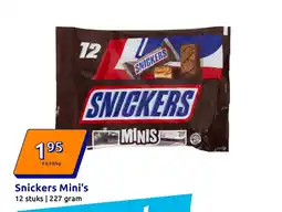 Action Snickers Mini's aanbieding
