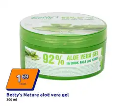 Action Betty's Nature aloë vera gel aanbieding