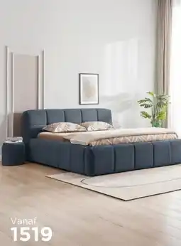 TotaalBED Bed Brugge | 140 x 200 cm | Cyber 588, donkerblauw aanbieding