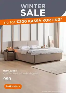 TotaalBED Bed Leuven | 140 x 200 cm | Mito 1028, lever aanbieding