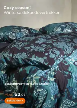 TotaalBED Dekbedovertrek Flore Balsam 140 x 200/220 cm aanbieding