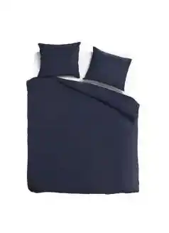 TotaalBED Dekbedovertrek Noa Koningsblauw 140 x 200/220 cm aanbieding