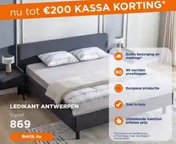 TotaalBED Bed Antwerpen | 140 x 200 cm | Challenger 752, donkerblauw aanbieding