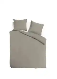 TotaalBED Dekbedovertrek Noa Taupe 140 x 200/220 cm aanbieding