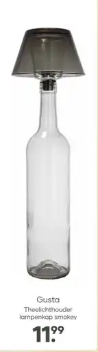 Mitra Gusta Theelichthouder lampenkap smokey aanbieding