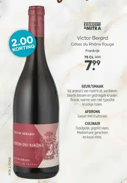 Mitra Victor Berard Côtes du Rhône Rouge aanbieding