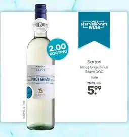 Mitra Sartori Pinot Grigio Friuli Grave DOC aanbieding