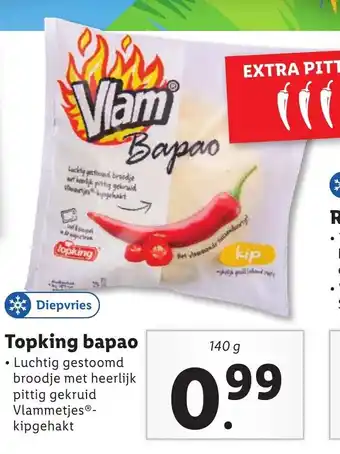 Lidl Topking Vlam bapao 140g aanbieding