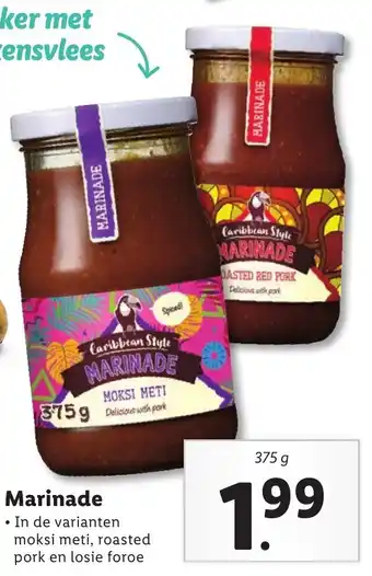 Lidl Marinade 375g aanbieding