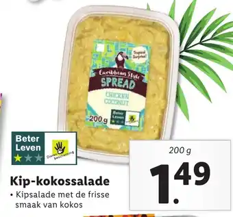 Lidl Kip-kokossalade 200g aanbieding