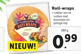 Lidl Roti-wraps 280g aanbieding