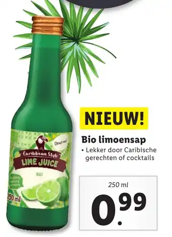 Lidl Bio limoensap 250ml aanbieding